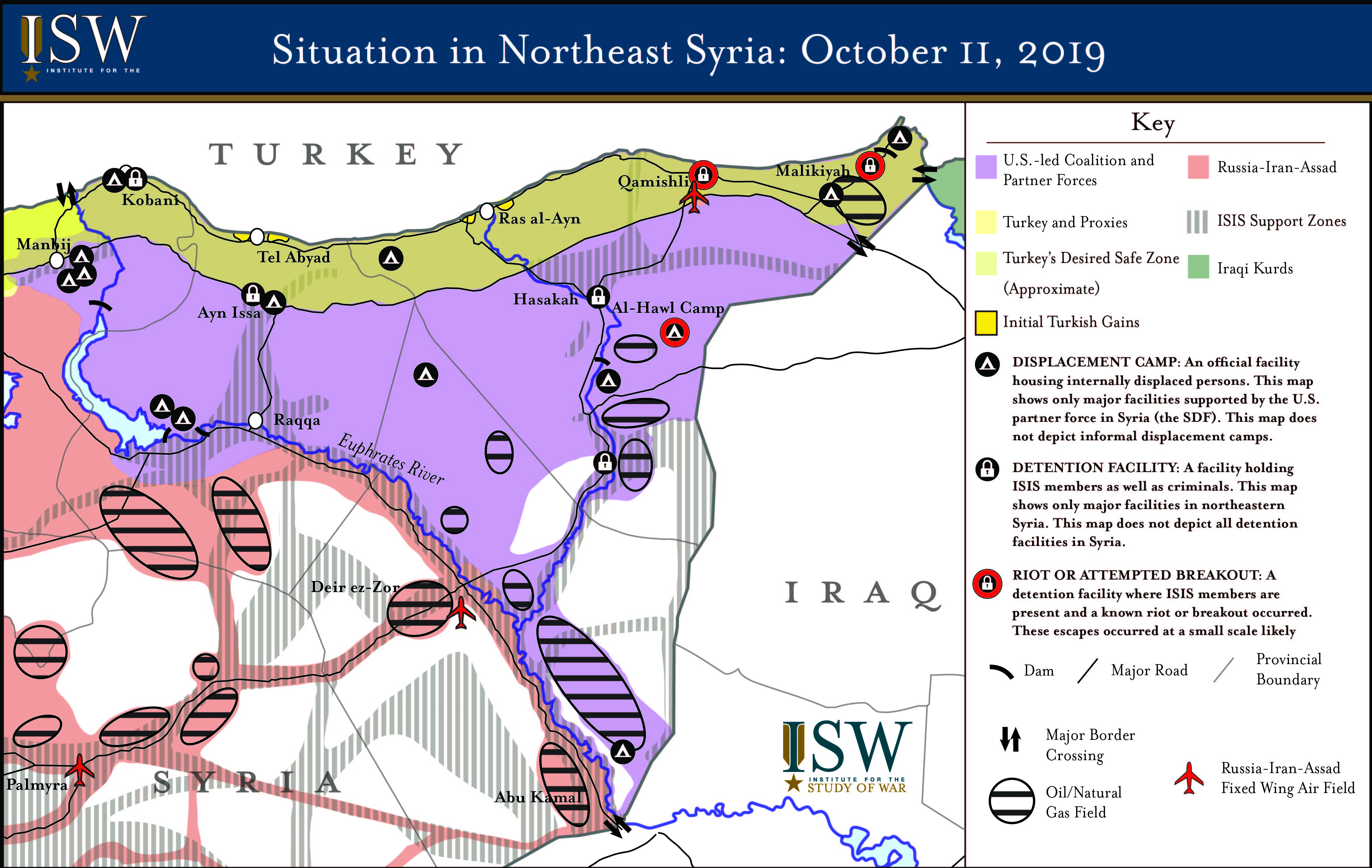 Map: Turkey's New Syria Offensive | Institute For The Study Of War